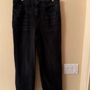 Chico's Black High Rise Straight Leg Jeans Sz.10R